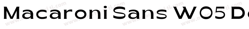 Macaroni Sans W05 DemiBold字体转换
